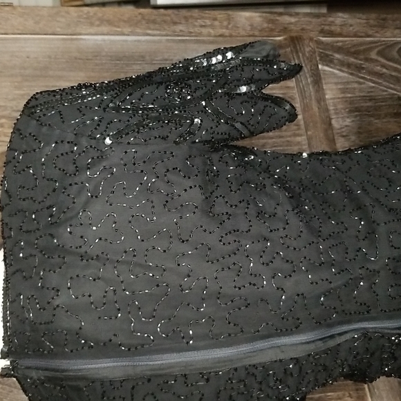 Vintage Stenay Silk Beaded Sequin Cocktail Blouse-size Med - Picture 11 of 11